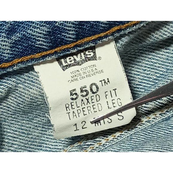Vintage Levis 550 Jeans Womens Size 12 S Relaxed Fit Tapered Leg Made in USA Hig - Picture 9 of 16